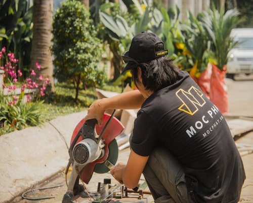 Professional landscaping equipment and premium gardening tools used by Royal Gardens Pro